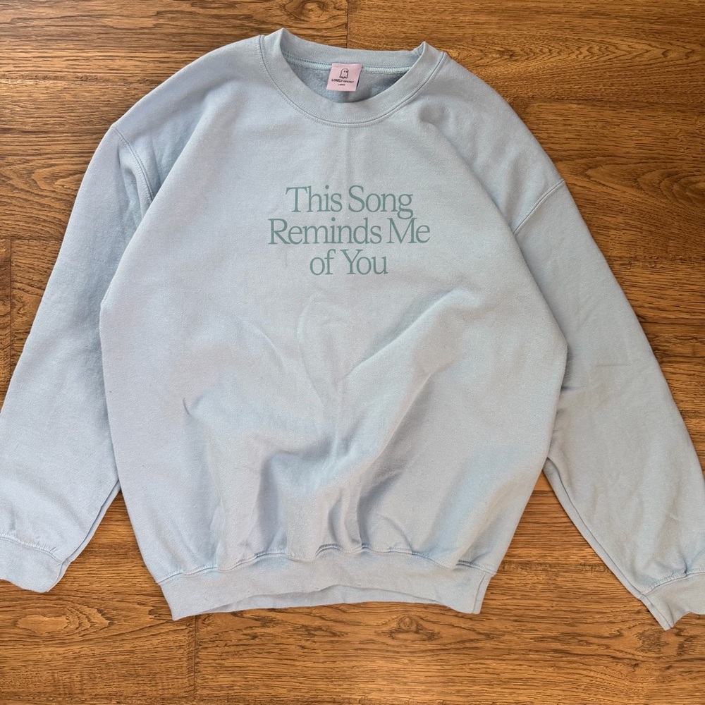 LONELY GHOST Light Blue Sweatshirt